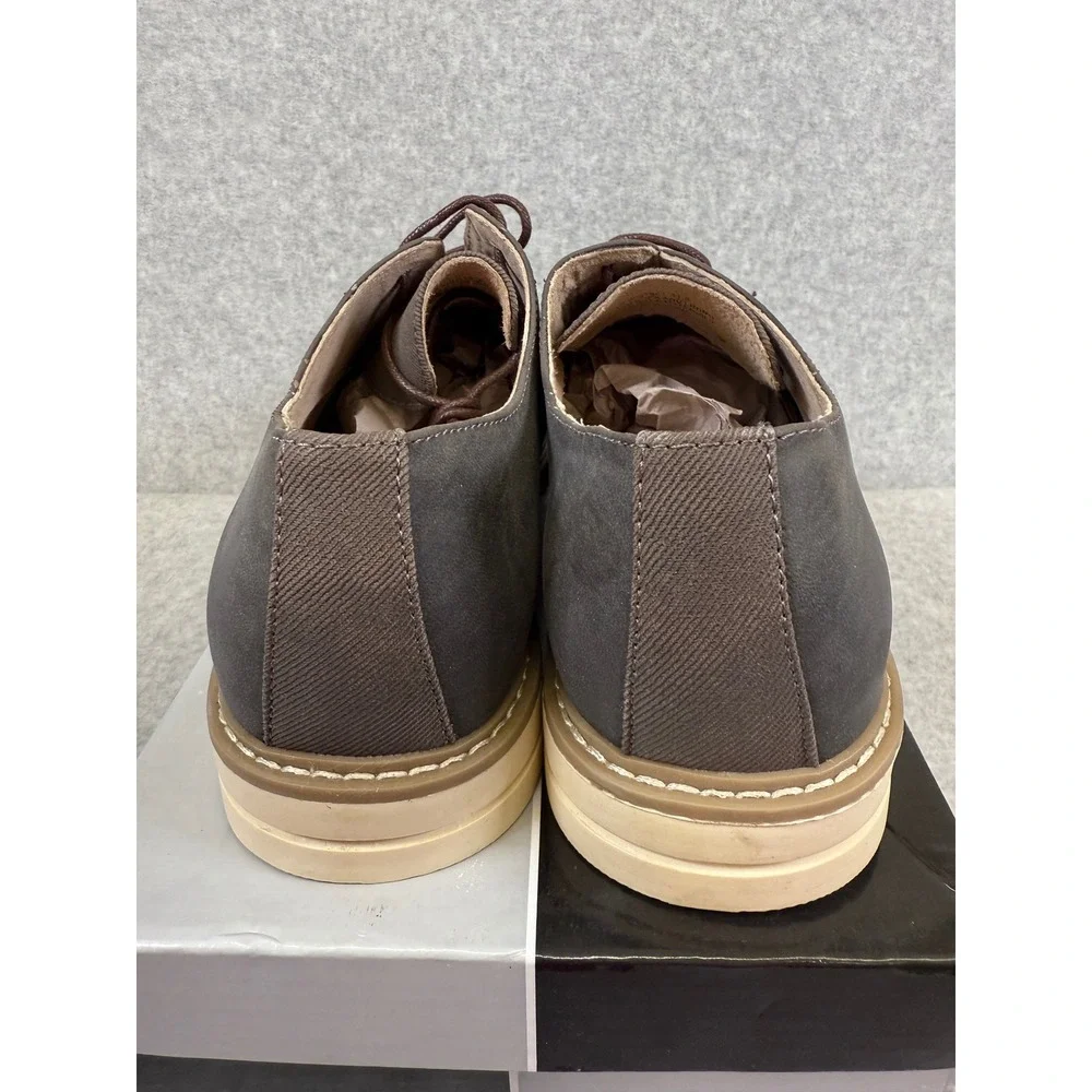 Franco Vanucci Mens Brown Lace Up‎ Dress Shoes Size 11.5 Oxfords